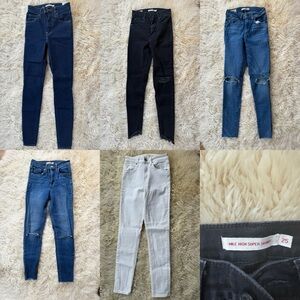 Levi's Women's High Rise Jeans - Black, Blue, White